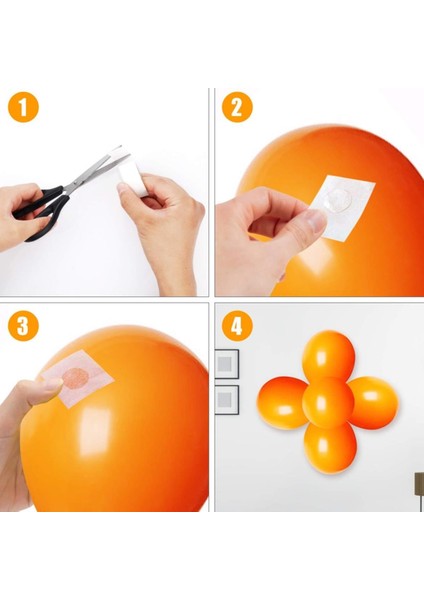 Sticker Damla Model Çift Taraflı Yapışkan Balon Yapıştırıcısı (4886)