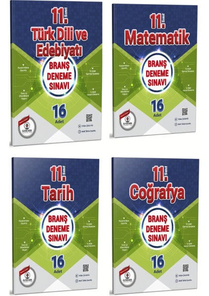 11.Sınıf Edebiyat / Matematik / Tarih / Coğrafya Branş Deneme