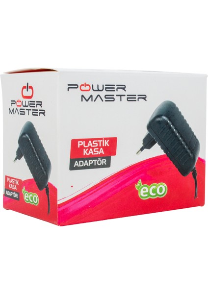 18 Volt - 1 Amper 3.5*1.35 Uçlu Plastik Kasa Priz Tipi Adaptör (4886)