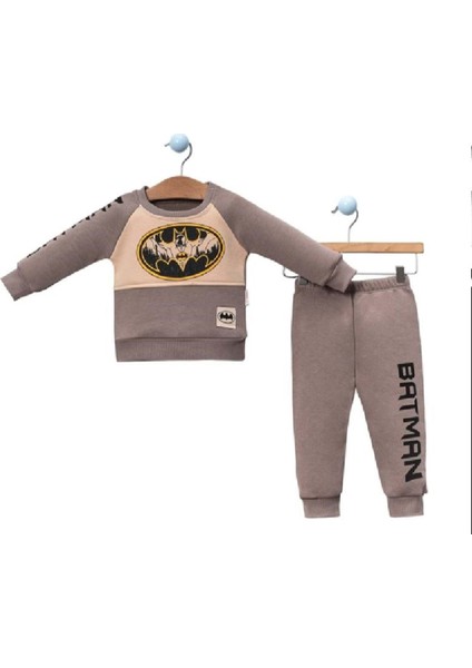 389874 Batman Baskılı Takım 2y,3y,4y,5y Erkek - Kahve - 3-4 Yaş
