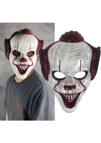 Plastik Joker Maskesi Killer Palyaço Maskesi (4886)