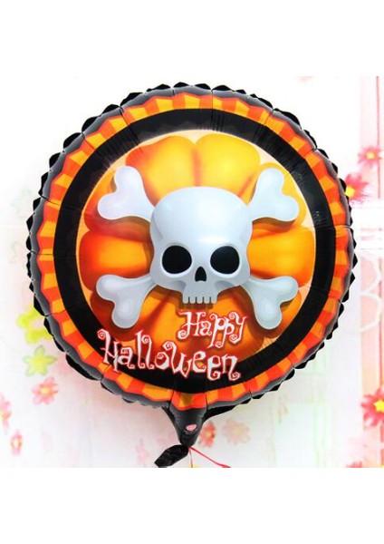 Halloween Iskelet Kuru Kafa Folyo Balon 18 Inç (4886)