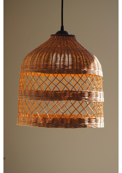 Doğal Rattan Avize: Landı 37 x 40 cm Bambu Aydınlatma fiyatları