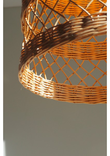 Doğal Rattan Avize: Landı 37 x 40 cm Bambu Aydınlatma fırsatları