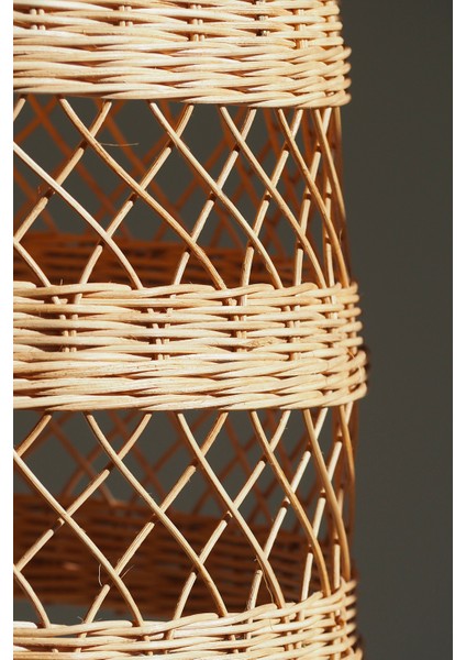 Doğal Rattan Avize: Landı 37 x 40 cm Bambu Aydınlatma indirimleri