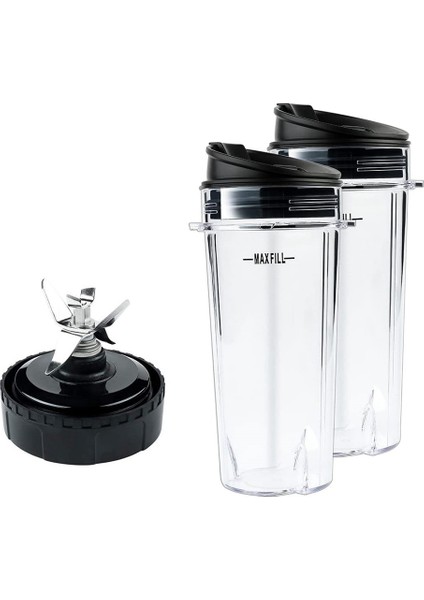 Ninja Için Aksesuarlar,Bl770 Bl780 Bl660 Blender Için 6 Fins Extractor Bıçak Yedek Parçaları, 16 Oz Tek Bardak Seti (Yurt Dışından)