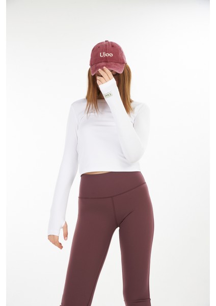Kadın/uzun Kol Crop T-Shirt /body/ Yoga /spor/active indirimleri