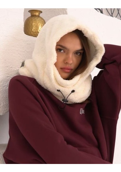 Kadın/peluş Şapka/teddy Balaklava/teddy Kumaş Şapka