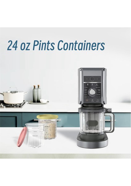 Ninja Için Aksesuarlar,Creami Deluxe 11'İ 1 Arada Xl Aile Boyu Nc500/Nc501 Pint 24 Oz - Bulaşık Makinesinde Yıkanabilir, Sızdırmaz, Sızdırmaz 4 Adet (Yurt Dışından) fiyatları