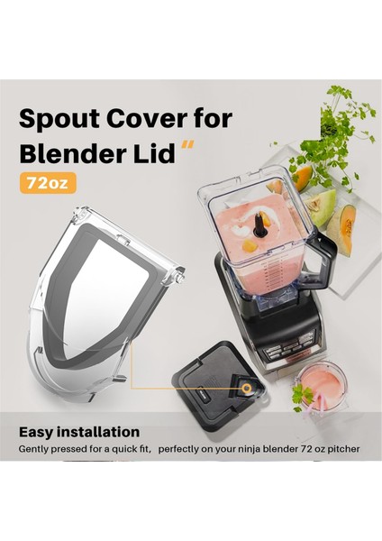 Ninja Için Aksesuarlar,Adet Blender Kapağı Yedek Parçası, Musluk Kapağı Üst Parçaları Kilitli 72Oz Sürahi Bl610 Bn701 (Yurt Dışından)