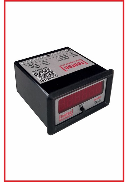 6 Digit Resetli Dijital Sayıcı - 220VAC Tetikli