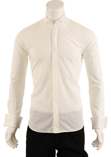 Uzun Kol Slim Fit Damatlık Gömlek