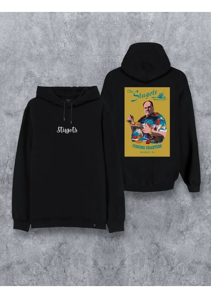the Sopranos Dizi Özel Tasarım Baskılı Kapşonlu Çift Taraflı Sweatshirt Hoodie