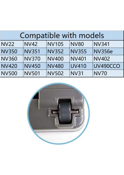 Shark Için Aksesuarlar,Navigator Rotator Modelleri Nv341, Nv350, Nv351, Nv352, Nv355, Nv500 Için Elektrikli Süpürge Yedek Tekerlekleri (Yurt Dışından)