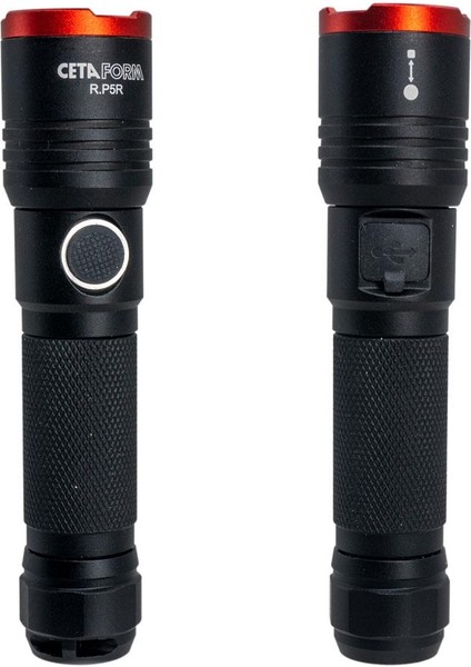 R.P5R USB Şarjlı El Feneri (Focus Özellikli) 450 Lümen