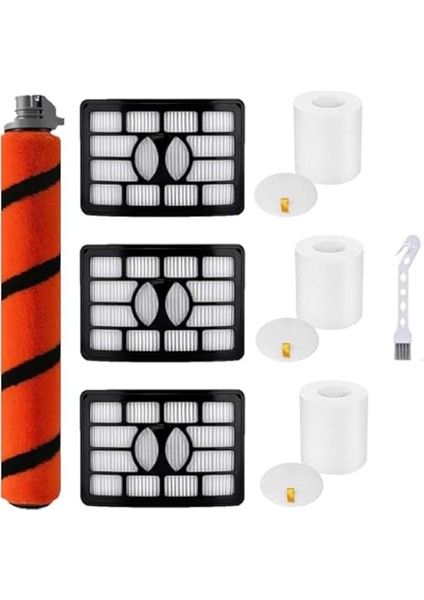 Shark Için Aksesuarlar,Rotator Pro Duoclean Lift-Away Zu780 Zu782 Zu785 Vakum Için 1 Fırça Rulosu 3 Motor Sonrası Filtre Köpük Ve Keçe Filtreler (Yurt Dışından)