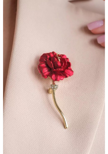 Black Magic Aşk Gülü Detaylı Broş Yaka Iğnesi modelleri