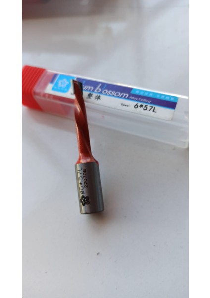 Gelgit 1 Adet Ahşap Forstner Gang Matkap Uçları 6mm Alaşım Delik Açacağı 57MM Toplam Uzunluk Router Bit Ahşap Karbür Sıra Matkap Kafası modelleri