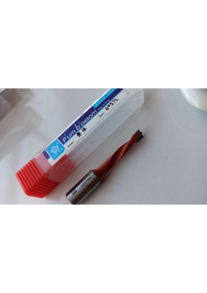 Gelgit 1 Adet Ahşap Forstner Gang Matkap Uçları 6mm Alaşım Delik Açacağı 57MM Toplam Uzunluk Router Bit Ahşap Karbür Sıra Matkap Kafası fırsatları