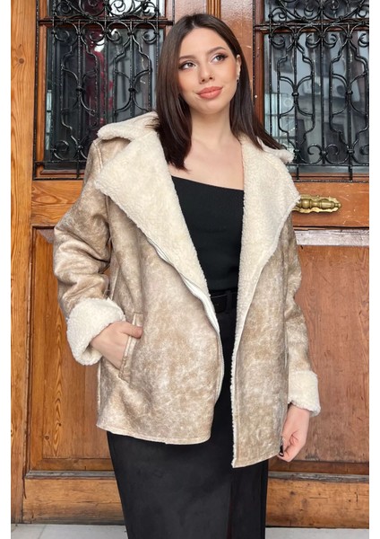 Kadın İçi Peluş Nubuk Mont P-00014695 fiyatları