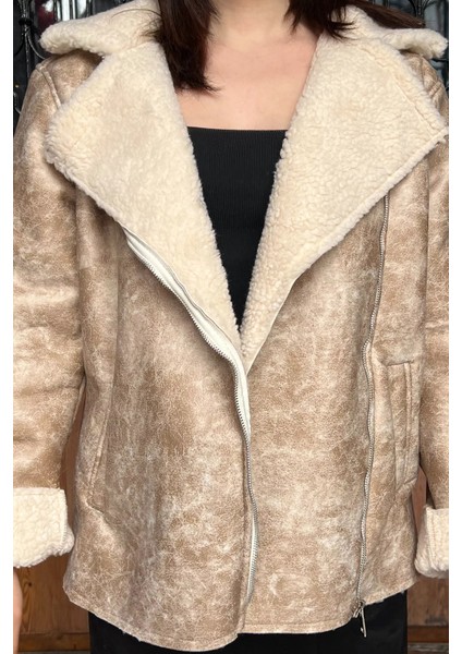 Kadın İçi Peluş Nubuk Mont P-00014695 modelleri