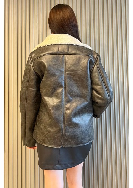 Kadın İçi Peluş Nubuk Mont P-00014695 modelleri