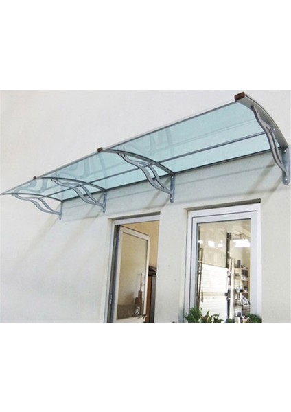 Tf Delux Seri 1,12 Alüminyum Ayaklı Sundurma 360 x 100 Yeşil 3 mm Solid Levha