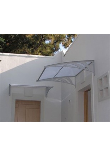 Transpaforza Tf Std 1.12 Kapı Üstü Sundurma 240 x 100 Beyaz 3 mm Solid Levha