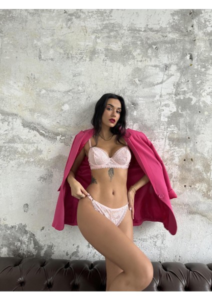 Pudra Pembe Kapsız Sütyen Takım fiyatları