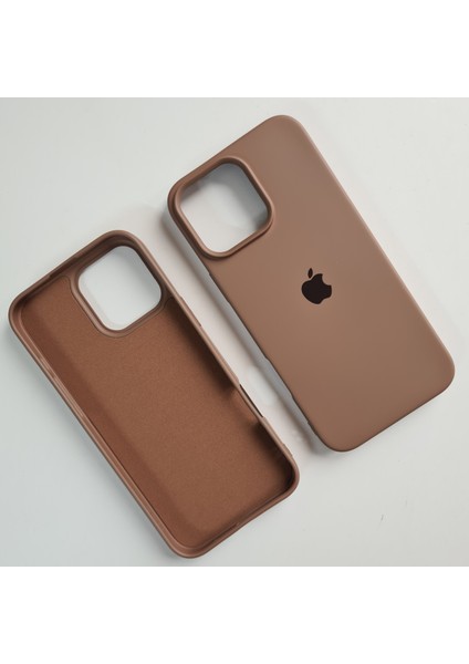 Apple iPhone 16 Pro Max (6.9 Inc) Uyumlu Lansman Içi Kadife Esnek Silikon Kılıf