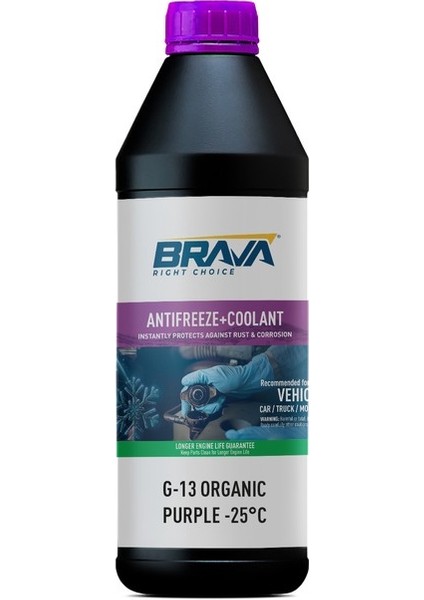 G-13 Organik Antifriz Mor -25°c