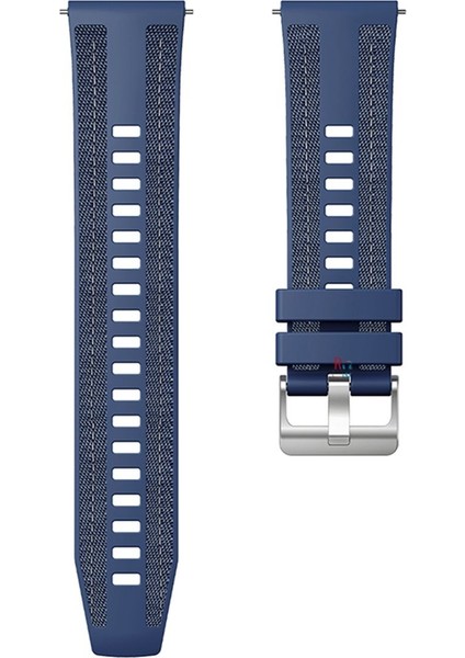 Huawei Watch Gt4 46 mm ile Uyumlu Kordon Hybrid Nylon Dikiş Desenli Tokalı Silikon Kayış fiyatları