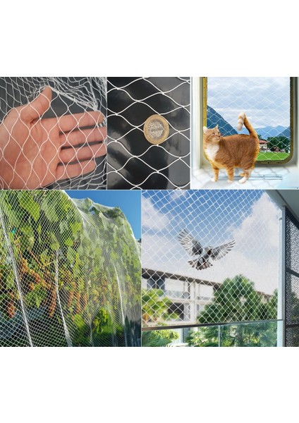 3 x 15 Metre Kuş Filesi, Balkon Filesi, Kedi Filesi, Kuş Önleme Filesi, Kuş Kedi Filesi, Balkon Kuş Önleme Filesi