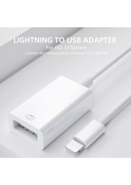 Fa Star iPhone ve iPad USB Otg Adaptörü U Disk Mıdı Arayüzü (Yurt Dışından) modelleri