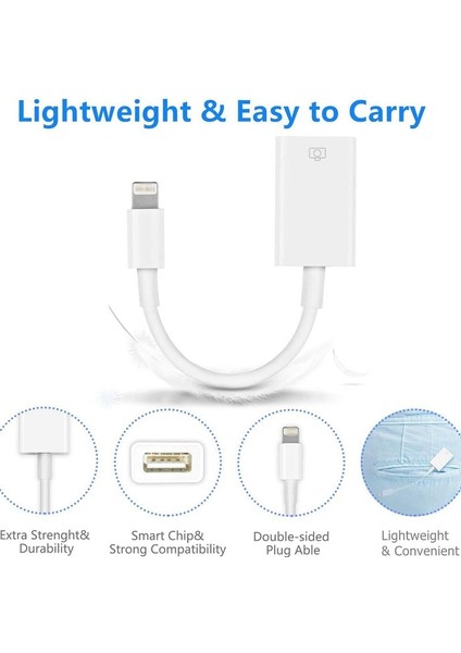 Fa Star iPhone ve iPad USB Otg Adaptörü U Disk Mıdı Arayüzü (Yurt Dışından) fırsatları