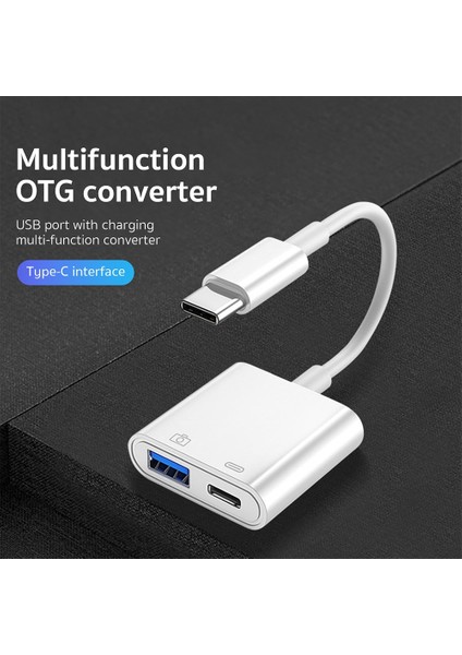 S 211 2'si 1 Arada Tip C'den Tip C'ye / USB Kamera Adaptörü (Yurt Dışından) fırsatları