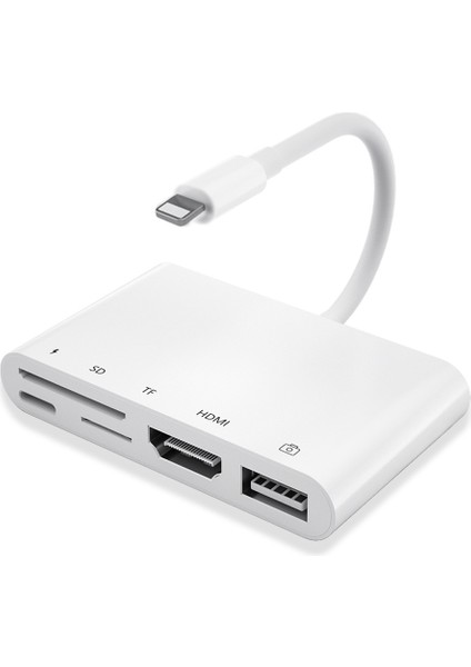 5'i 1 Arada 8 Pinli Otg Dijital Av Adaptörü (Yurt Dışından)