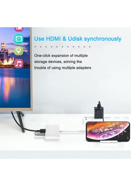 5'i 1 Arada 8 Pinli Otg Dijital Av Adaptörü (Yurt Dışından) fırsatları