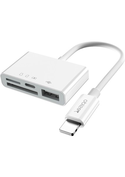 Ido GS12 8 Pin'den Tf / Sd / Usb'ye / 8 Pin Otg Dönüştürücü (Yurt Dışından)