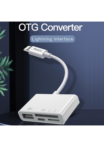 Ido GS12 8 Pin'den Tf / Sd / Usb'ye / 8 Pin Otg Dönüştürücü (Yurt Dışından) fiyatları