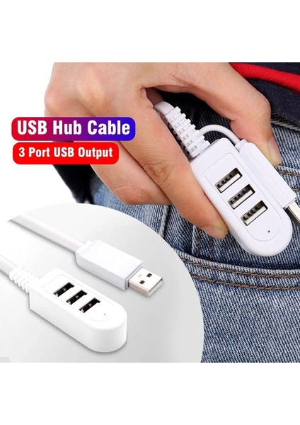 1 2 M Tpe USB A'dan 3 USB Bağlantı Noktasına Kadar Dişi Hub Adaptörü (Yurt Dışından)