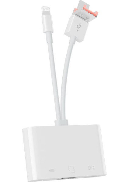 Type C 8 Pin Usb'den Tf'ye Sd Kart Yuvası Kart Okuyucu Nk 107TL Pro (Yurt Dışından)