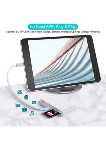 iPhone Tabletin Sabit Disk Adaptörüne Uygulanabilir Otg Veri Kablosu USB Fare Klavyesi Çok Işlevli Dönüştürücü (Yurt Dışından) indirimleri