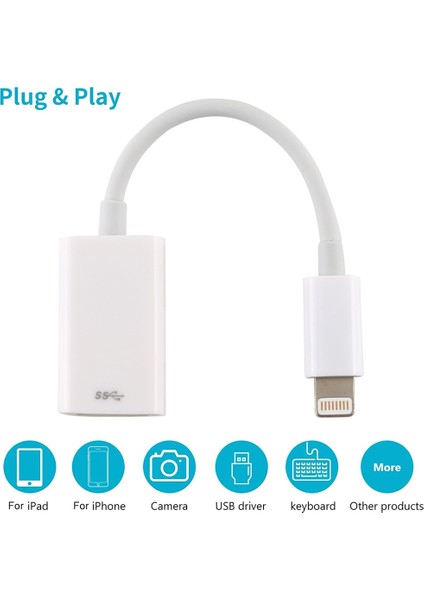 NK102 Kamera Adaptörü Ios 13.0 ve Üzeri Sistem Desteği (Yurt Dışından) indirimleri