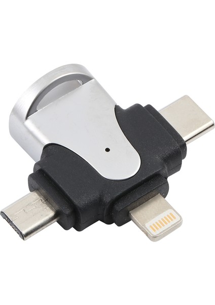 3'ü 1 Arada 8 Pin + Type C + Mikro USB USB 3.0 Dişi Adaptör (Yurt Dışından)