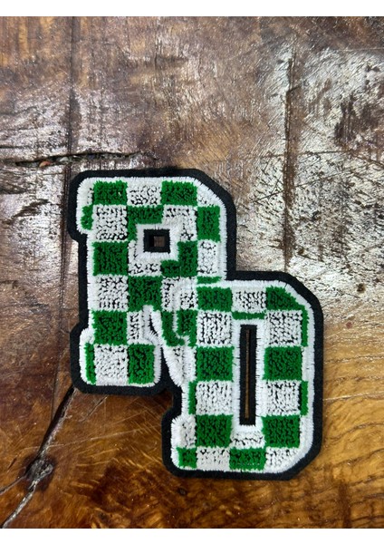 Ütü Ile Yapıuşan Damalı Harf Arma Dikiş Aplike 7x7 cm