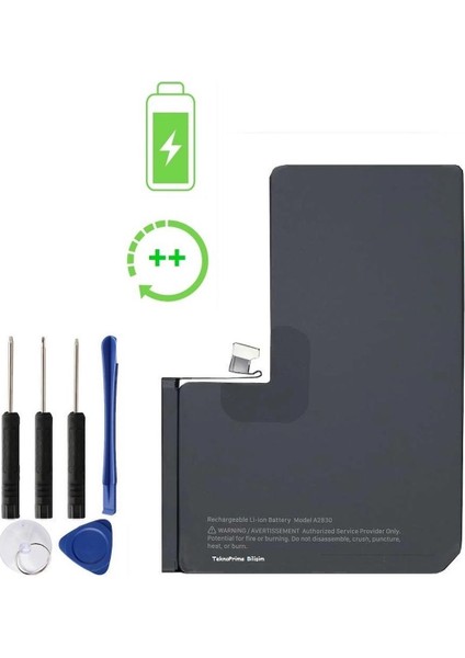 Apple iPhone 14 Pro Max Ile Uyumlu Güclendirilmis Ithal Pil Batarya