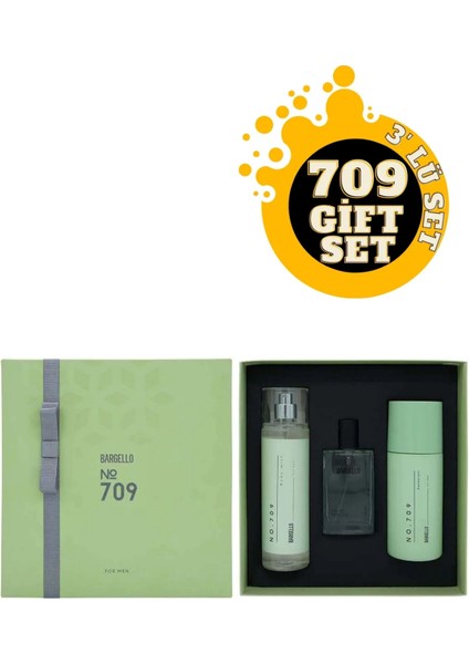 709 Edp Erkek Parfüm + No:709 Vücut Spreyi + No:709 Deodorant