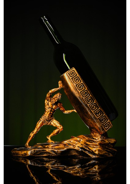 Eşya Özel Tasarım Sisifos Figürlü Heykel Biblo Şaraplık