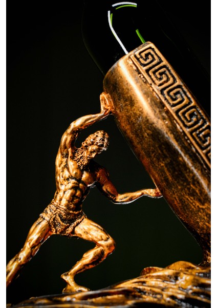 Eşya Özel Tasarım Sisifos Figürlü Heykel Biblo Şaraplık fırsatları